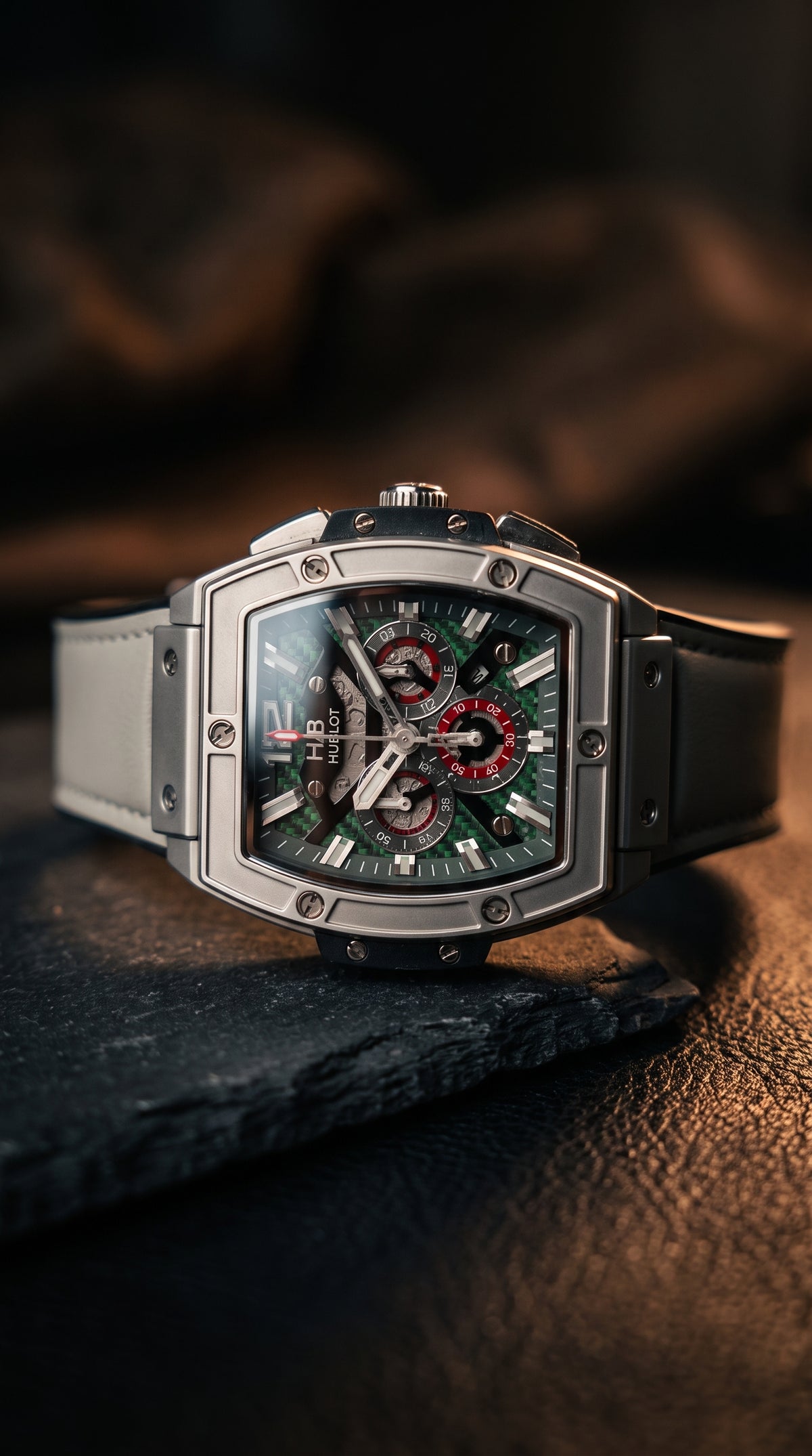 Apex Tonneau Skeleton Automatic Watch – Emerald & Steel