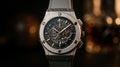 Apex Skeleton Automatic Chronograph Watch – Titanium Grey